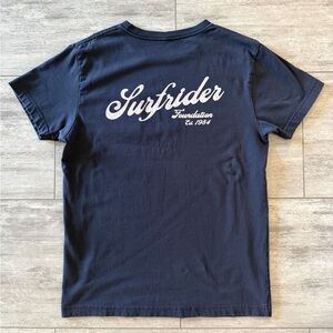 Surfrider Script Navy Blue Men's T Shirt Size M